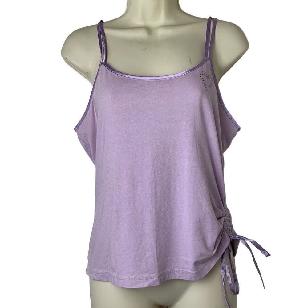 Thalia Sodi Vintage Lavender Side Cinch Tank Top Size Large